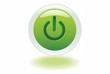 ecology button - green leaves