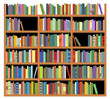 Vetor: Isolated bookshelf Isolated bookshelf