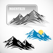 ABSTRACT HIGH MOUNTAIN  ICON SET