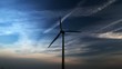 Windpark beim Sonnenuntergang