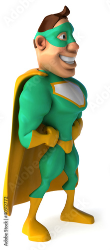 Illustration: Superhéros vert Superhéros vert