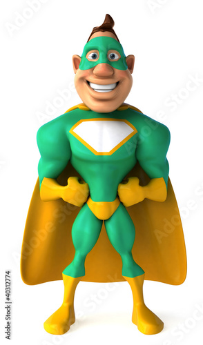 Illustration: Superhéros vert Superhéros vert