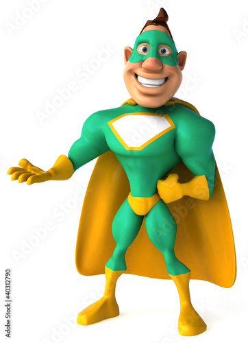 Illustration: Superhéros vert Superhéros vert