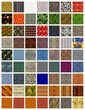 A collection of illustrations for the design of the texture A collection of illustrations for the design of the texture