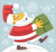 Santa Claus bringing present