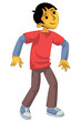 Vektor: Standing boy in sportswear Standing boy in sportswear