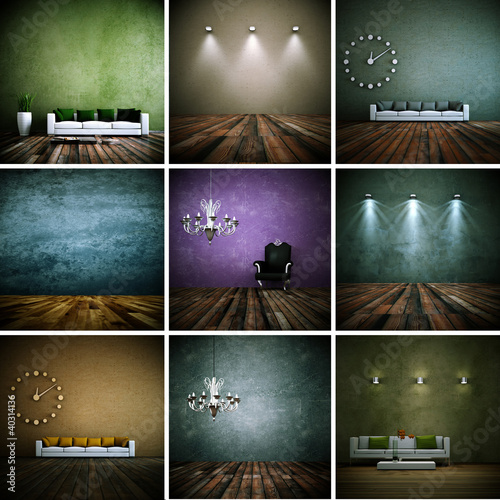 Illustration: Sofasammlung - 9 Innenaufnahmen Sofasammlung - 9 Innenaufnahmen