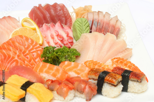 Photo: Food - Japanese Assorted Sushi and Sashimi Food - Japanese Assorted Sushi and Sashimi