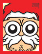 Santa head vector old cut