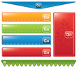 set of paper tags - buttons