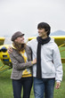 Young couple smiling
