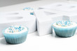 Newborn boy cupcakes with letters baby Newborn boy cupcakes with letters baby