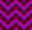Style Seamless Red Pink Violet Color Knitted Pattern