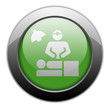 Green Metallic Orb Button "Surgery"