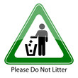 Please do not litter sign, vector illustration Please do not litter sign, vector illustration