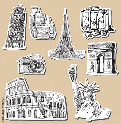 Vector: Travel background Travel background