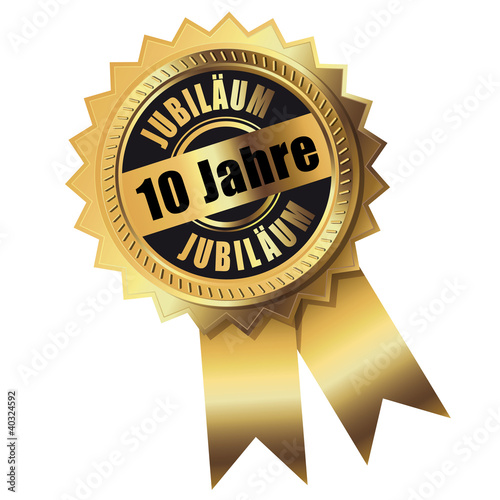 Vector: 10 Jahre - Jubiläum gold 10 Jahre - Jubiläum gold