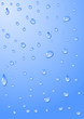 Blue drops of water