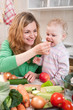 Vegetable salad preparation