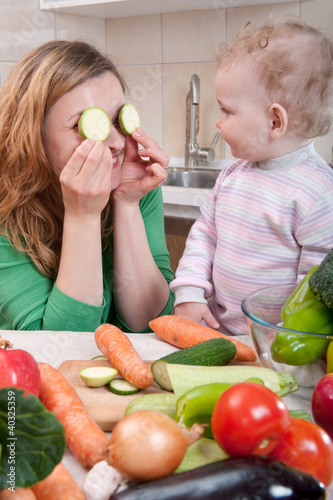 Photo: Vegetable salad preparation Vegetable salad preparation