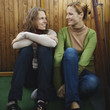Young women smiling