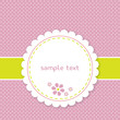 cute card with flowers