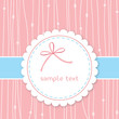 cute card with bow