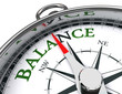 balance compass conceptual image