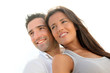 Portrait of happy young couple