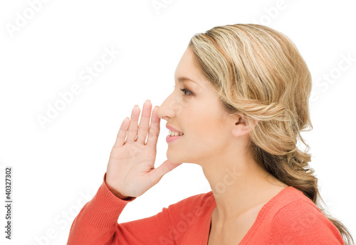Photo: woman whispering gossip woman whispering gossip