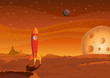 spaceship-on-martian-landscape