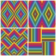 Set of seamless art deco textures and pattern