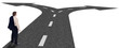 Business crossroads - decisions concept and strategic planning