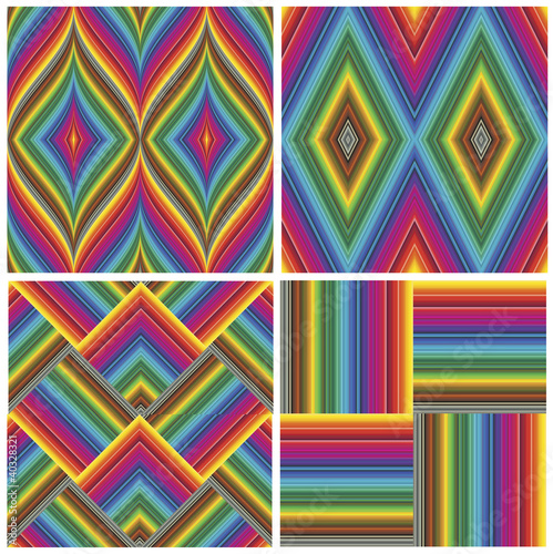 Vector: Set of seamless art deco textures and pattern Set of seamless art deco textures and pattern