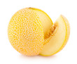 melon with a slice