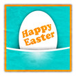 Easter greeting card with egg
