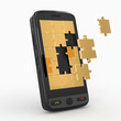 Mobile phone software. Screen from puzzle