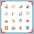 Cleaning icons | In a frame series