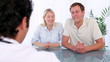 Video: Happy couple talking with a doctor Happy couple talking with a doctor
