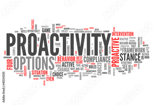 Illustration: Word Cloud "Proactivity" Word Cloud "Proactivity"