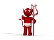 Diable rouge et son trident