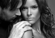 Photo: Portrait of beautiful couple touching each other Portrait of beautiful couple touching each other