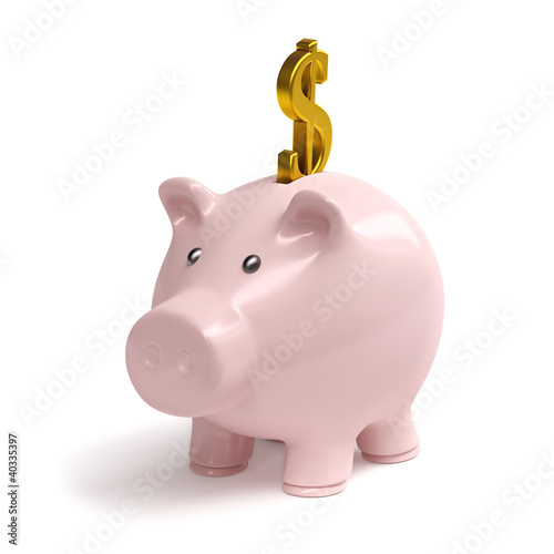 Illustration: Sparschwein Dollarzeichen Sparschwein Dollarzeichen