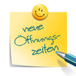 Post It Öffnungszeiten