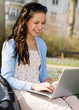 Photo: Student with computer Student with computer