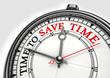 time to save time concept clock