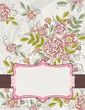background of hand draw flowers, vector background of hand draw flowers, vector
