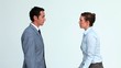 Business co-workers quarreling 