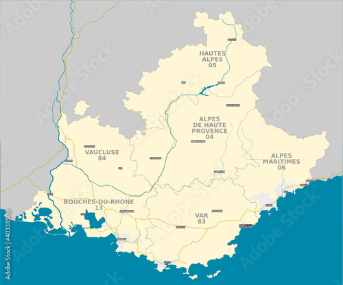 Vektor: Région PACA Région PACA