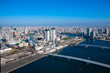 東京、ウォーターフロントの空撮写真
